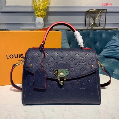 Louis Vuitton Georges MM Monogram Empreinte Origineel Leer M53944 Navy