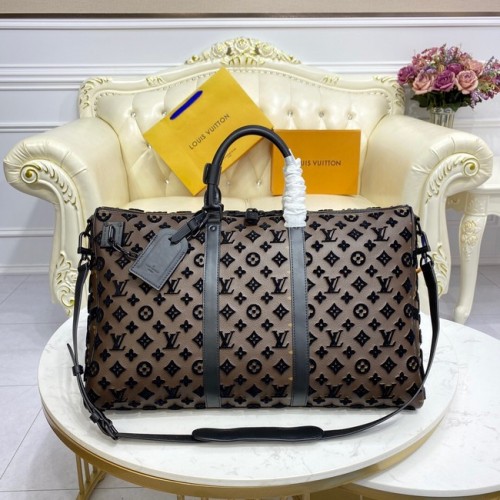 Louis Vuitton KEEPALL BANDOULIERE 50 M45069 donkerbruin