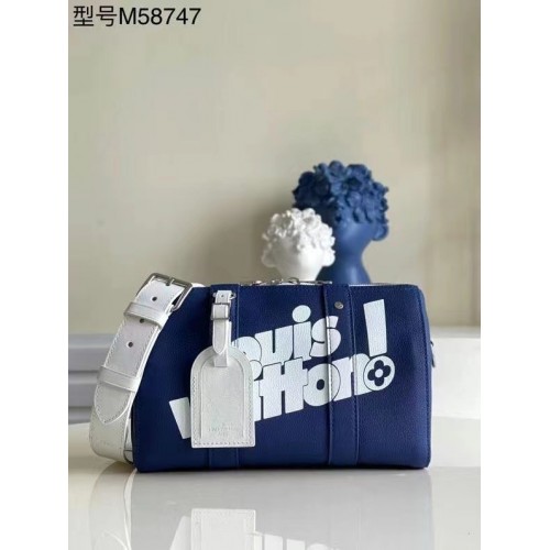 Louis Vuitton KEEPALL XS M80842 blauw