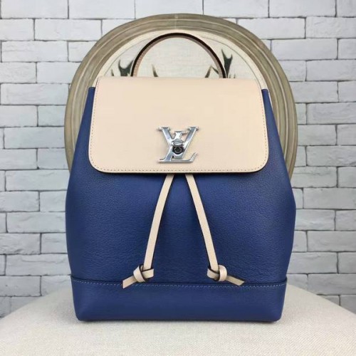 Louis Vuitton LOCKME RUGZAK 41817 Blauw&Offwhite