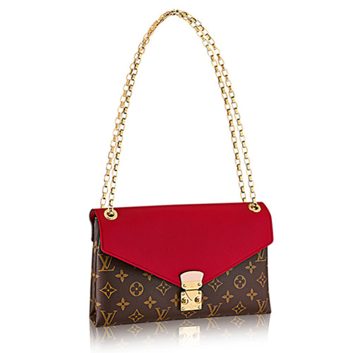 Louis Vuitton M41201 Monogram Canvas Pallas Ketting Cerise