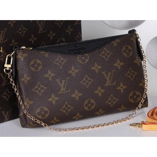 Louis Vuitton M41638 Monogram Canvas PALLAS KOPPELINGEN Zwart