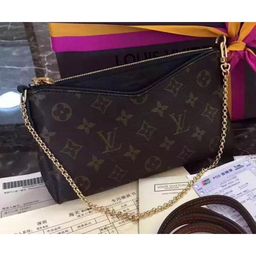 Louis Vuitton M41638 Zwart Monogram Canvas PALLAS Koppeling