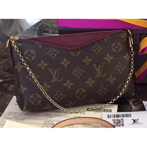 Louis Vuitton M41638 Paarse Monogram Canvas PALLAS Koppeling