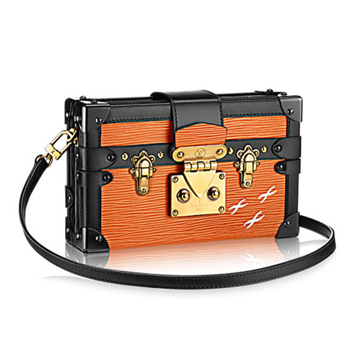 Louis Vuitton M50016 Petite Malle Epi Leren Tas Oranje