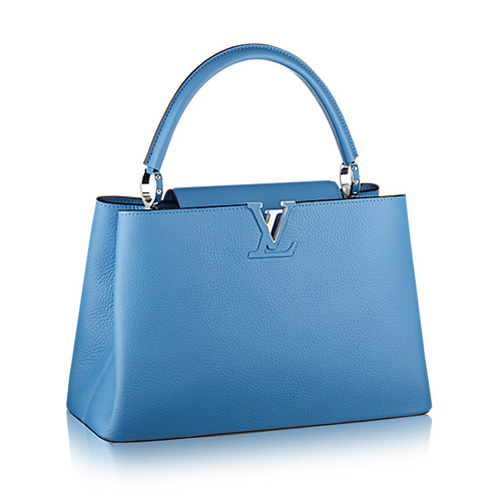 Louis Vuitton M94663 Capucines MM Tas Bleuet