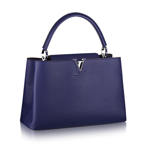 Louis Vuitton M94665 Capucines MM Tas Indigo