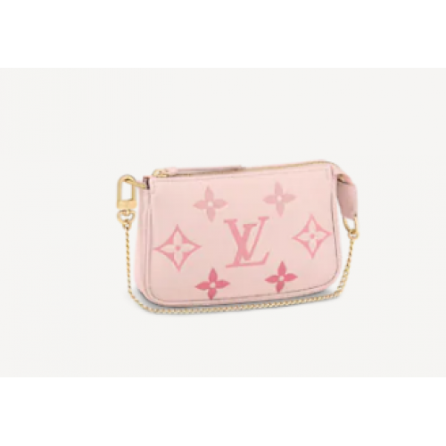 Louis Vuitton MINI POCHETTE ACCESSOIRES M80501 Bouton de Rose roze