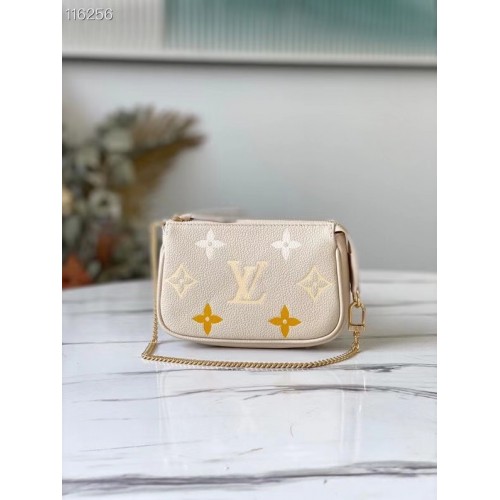 Louis Vuitton MINI POCHETTE ACCESSOIRES M80501 Crème Saffraan