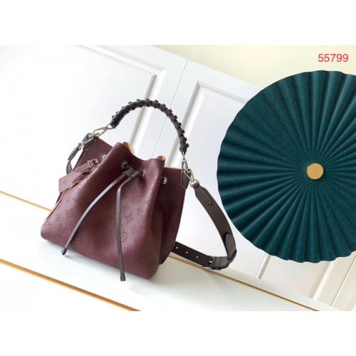 Louis Vuitton MURIA Mahina geperforeerd kalfsleer M55800 Burgundy
