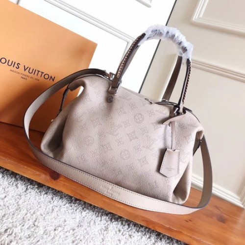 Louis Vuitton Mahina lederen ASTERIA tas M54672 gebroken wit