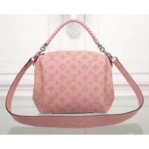 Louis Vuitton Mahina lederen BABYLONE CHAIN BB tas M51223 roze