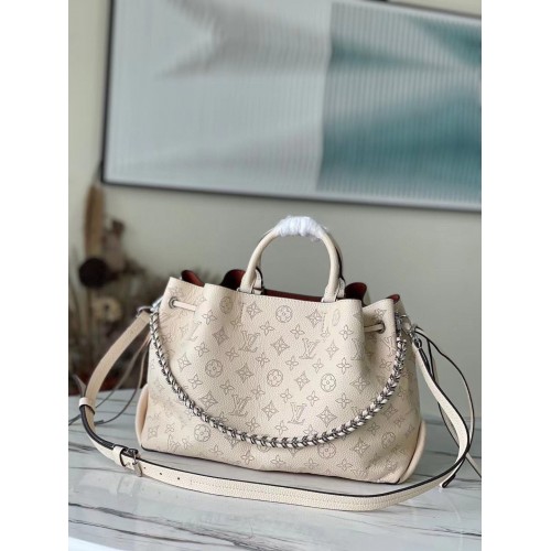 Louis Vuitton Mahina Leren Bella Tote Bag M59203 Beige