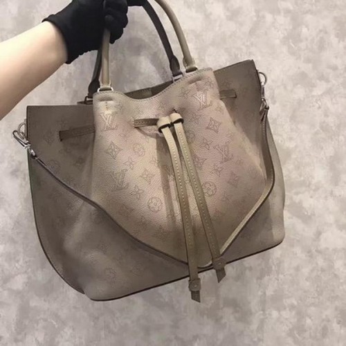 Louis Vuitton Mahina lederen GIROLATA tas M54403 grijs