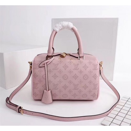 Louis Vuitton Mahina Leer SPEEDY BANDOULIERE 30 M40431 roze