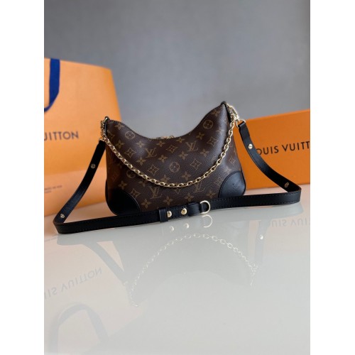 Louis Vuitton Monogram Canvas Boulogne Origineel Leer M45831 Zwart