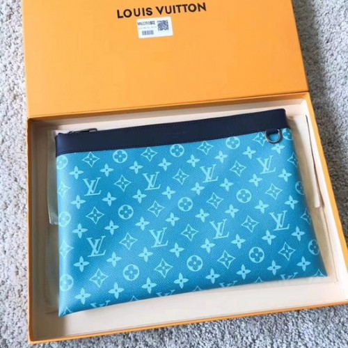 Louis Vuitton monogram canvas clutch POCHETTE APOLLO 61692 hemelsblauw