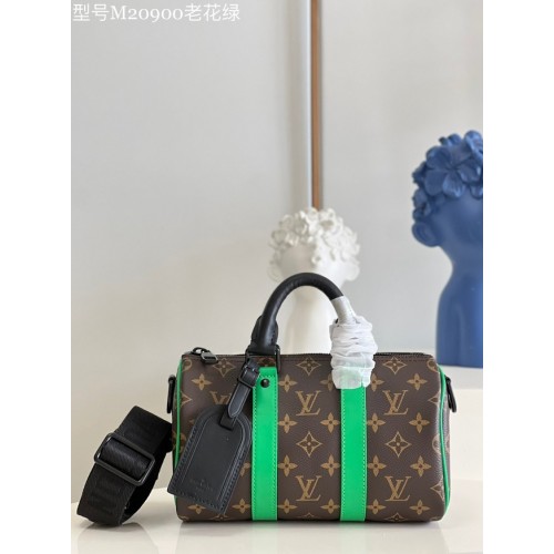 Louis Vuitton Monogram Canvas KEEPALL BANDOULIERE 25 M20900 groen