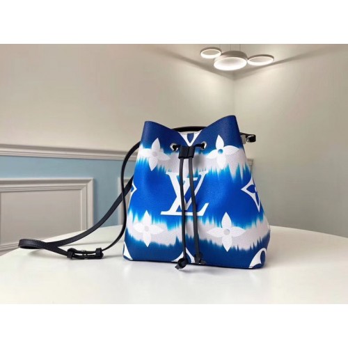 Louis Vuitton Monogram Canvas Neonoe Origineel Leer M45126 Blauw