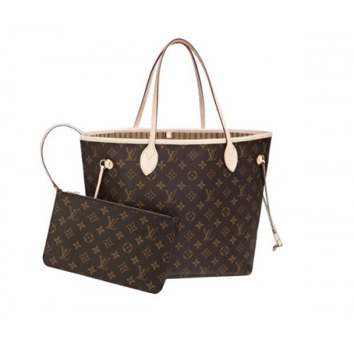 Louis Vuitton Monogram Canvas Neverfull MM M40995 Beige