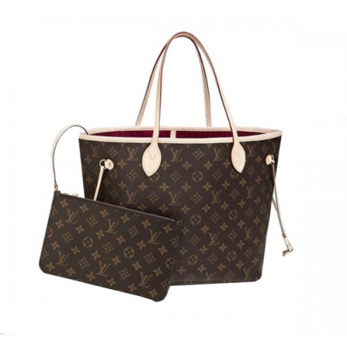 Louis Vuitton Monogram Canvas Neverfull MM M40996 Fuchsia