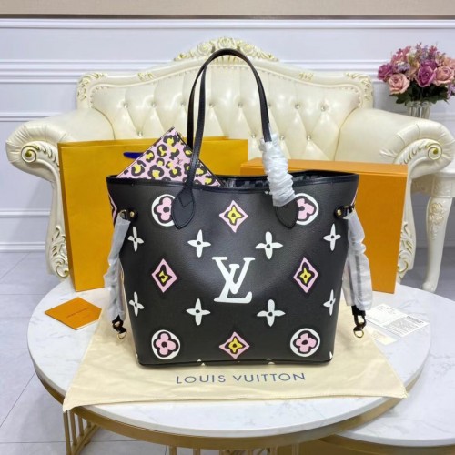 Louis Vuitton Monogram Canvas Neverfull MM M45818 Zwart
