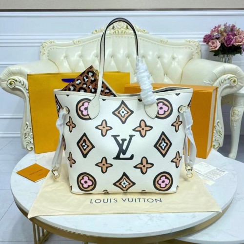 Louis Vuitton Monogram Canvas Neverfull MM M45818 Wit