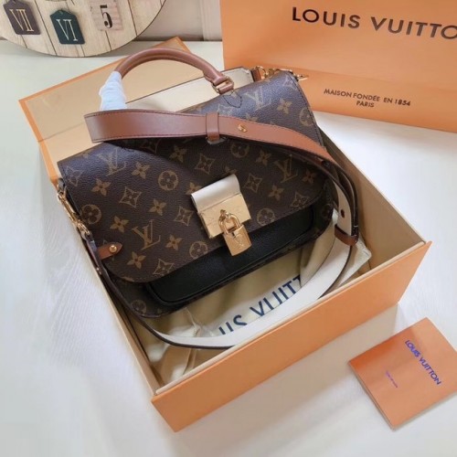 Louis Vuitton Monogram Canvas Origineel Leer VAUGIRARD M44354 zwart