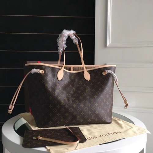 Louis Vuitton Monogram Canvas Originele NEVERFULL GM M40990 abrikoos