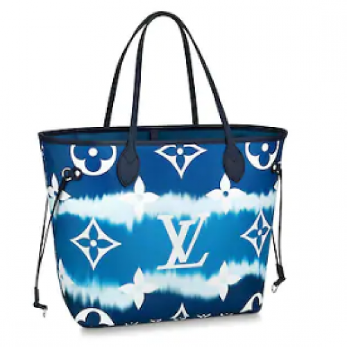 Louis Vuitton Monogram Canvas Origineel NEVERFULL M45128 blauw