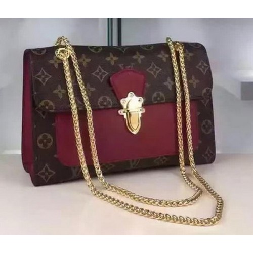 Louis Vuitton Monogram Canvas PALLAS CHAIN Tas M41731 Bourgondië