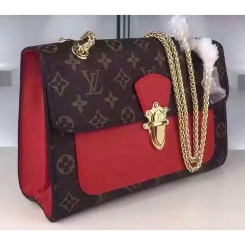 Louis Vuitton monogram canvas PALLAS CHAIN tas M41731 rood