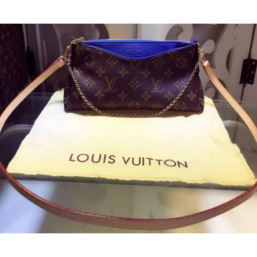Louis Vuitton Monogram Canvas PALLAS KOPPELING M41638 Blauw