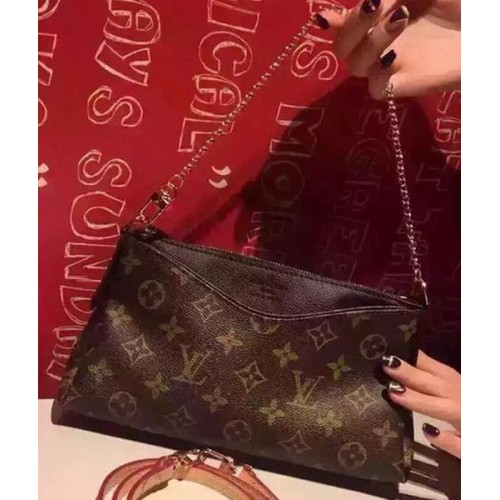 Louis Vuitton Monogram Canvas PALLAS KOPPELINGEN M41638 Zwart