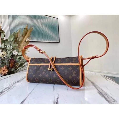 Louis Vuitton Monogram Canvas PALLAS Clutch Origineel Leer M40008