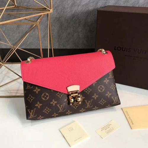 Louis Vuitton Monogram Canvas Pallas Ketting Cerise M41201 Lichtrood