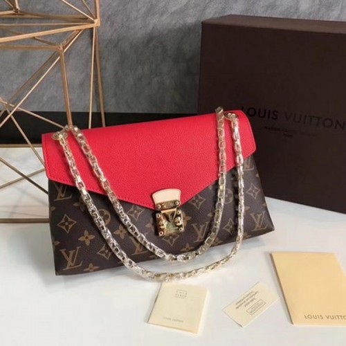 Louis Vuitton Monogram Canvas Pallas Ketting Cerise M41201 Rood