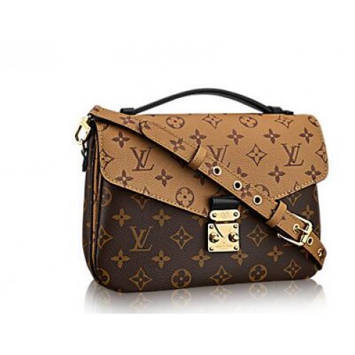 Louis Vuitton Monogram Canvas Pochette Metis Bag 40780 Camel