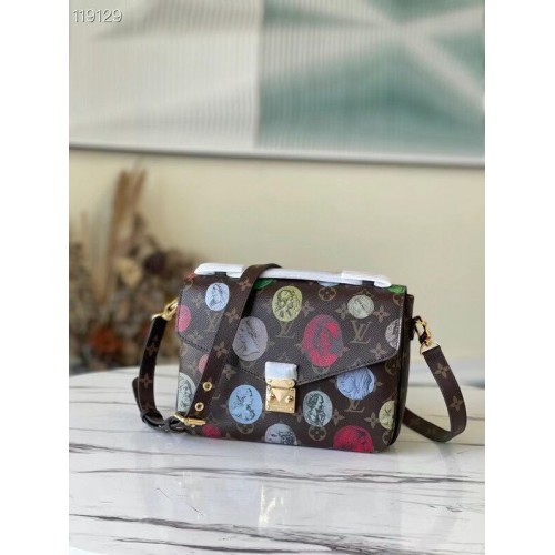 Louis Vuitton Monogram Canvas Pochette Metis Originele lederen M40780 Badge