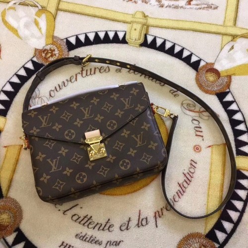 Louis Vuitton Monogram Canvas Pochette Metis Origineel Leer M40780