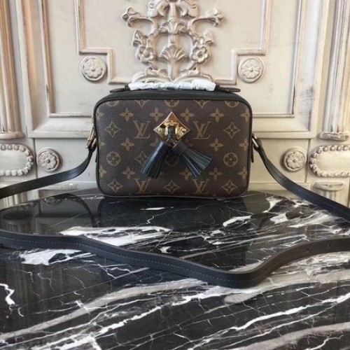 Louis Vuitton monogram canvas schoudertas 44258 zwart
