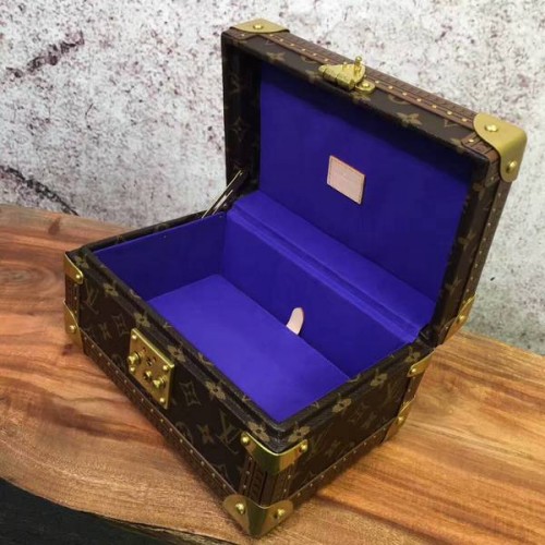 Louis Vuitton monogram canvas schatkist 40666 donkerblauw