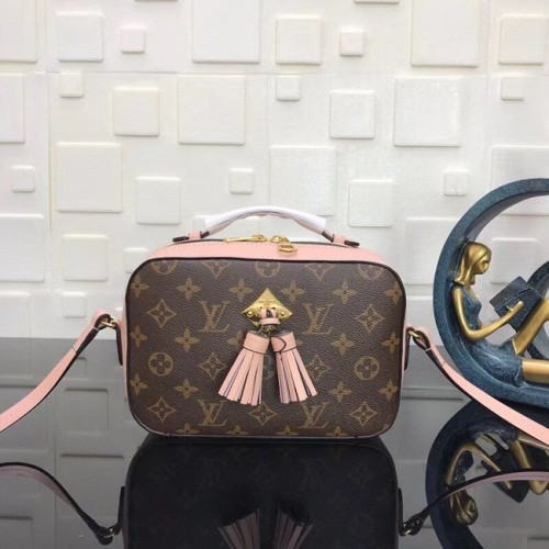 Louis Vuitton Monogram Canvas origineel leer SAINTINGE N40154 roze