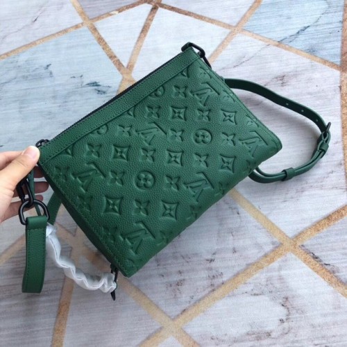 Louis Vuitton Monogram Empreinte tas M54330 Zwartachtig groen