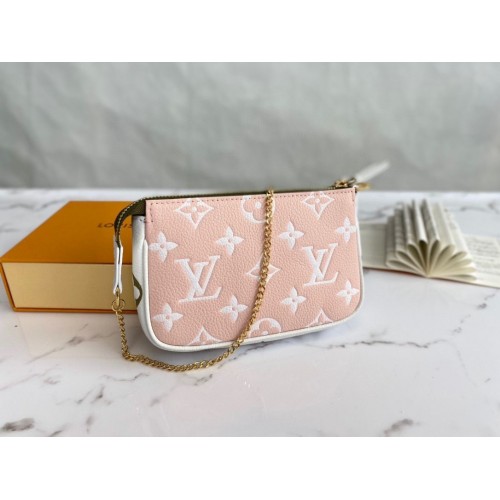Louis Vuitton Monogram Empreinte MINI POCHETTE ACCESSOIRES M81284 Roze