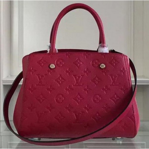 Louis Vuitton Monogram Empreinte MONTAIGNE BB Tas M50665 Rood