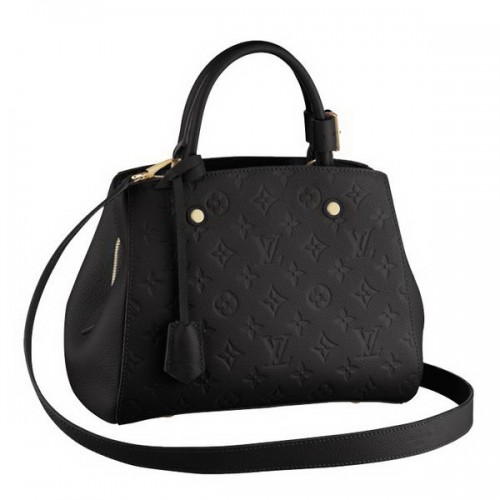 Louis Vuitton Monogram Empreinte Montaigne BB M41053 Zwart