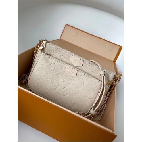 Louis Vuitton Monogram Empreinte Origineel Leer M44823 Crème
