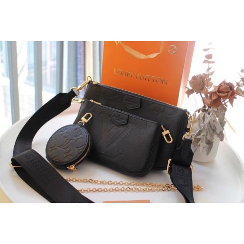 Louis Vuitton Monogram Empreinte Origineel Leer M44823 zwart