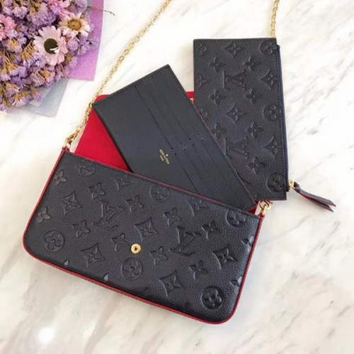 Louis Vuitton Monogram Empreinte POCHETTE Felicia M64064 Royal